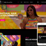 Hair Extensions Website Design
