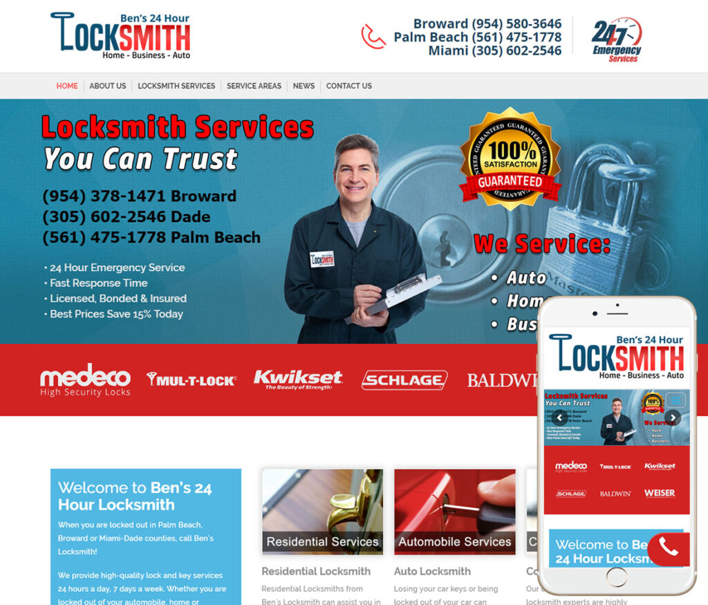 Locksmith Website Design