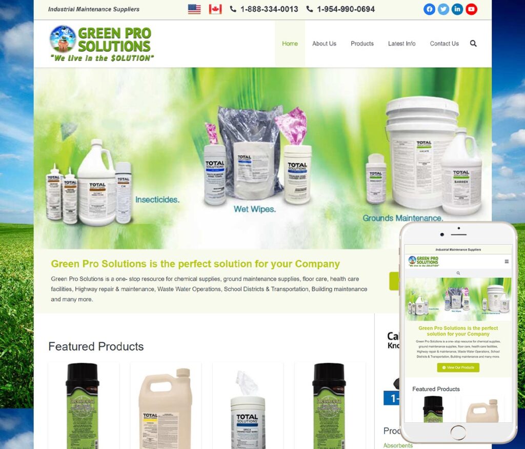 Industrial Chemicals Website Design