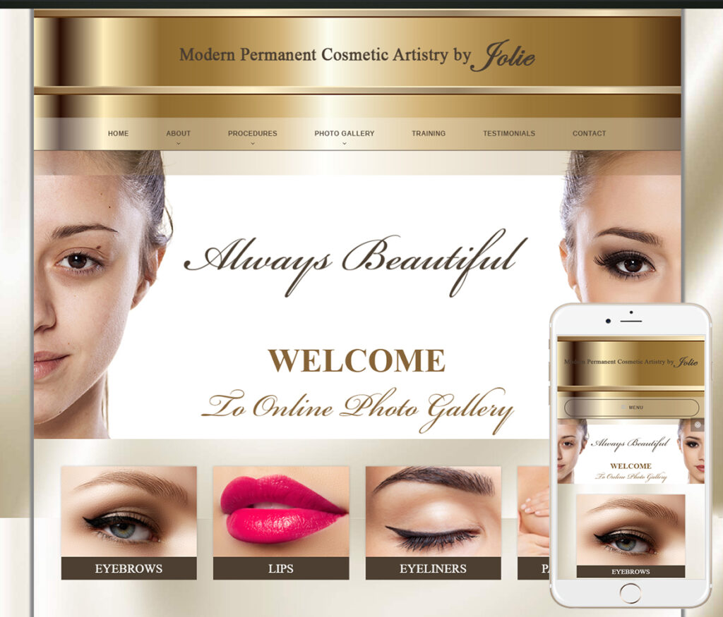 Permanent Makeup Website Design