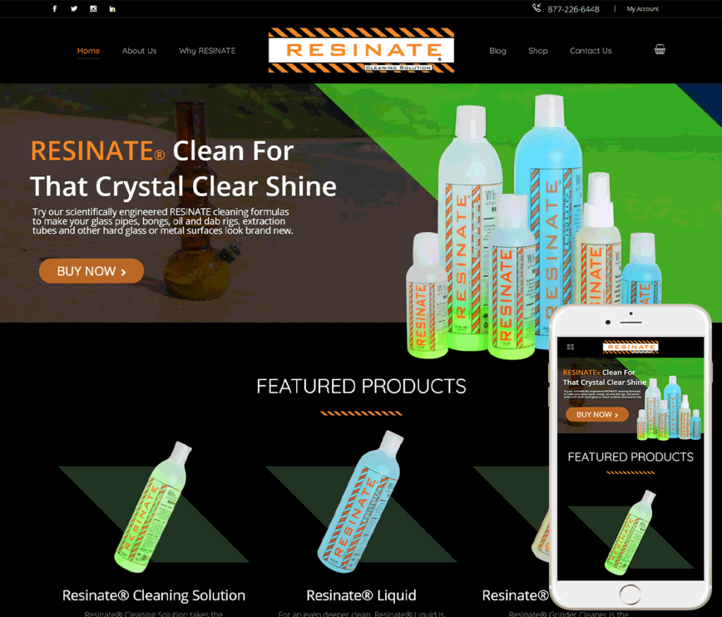 Cleaning Products Website Design