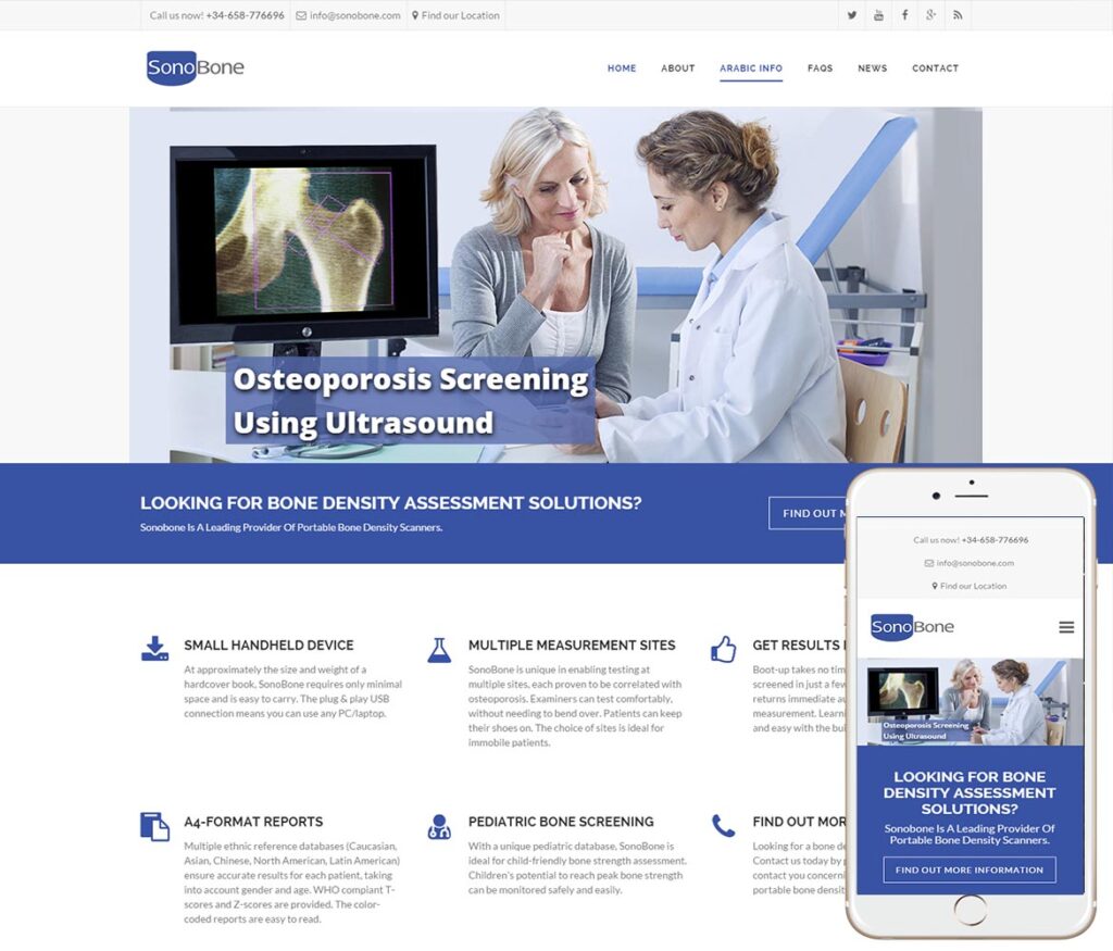 Medical Equipment Website Design