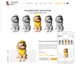 Dog Products Website Design