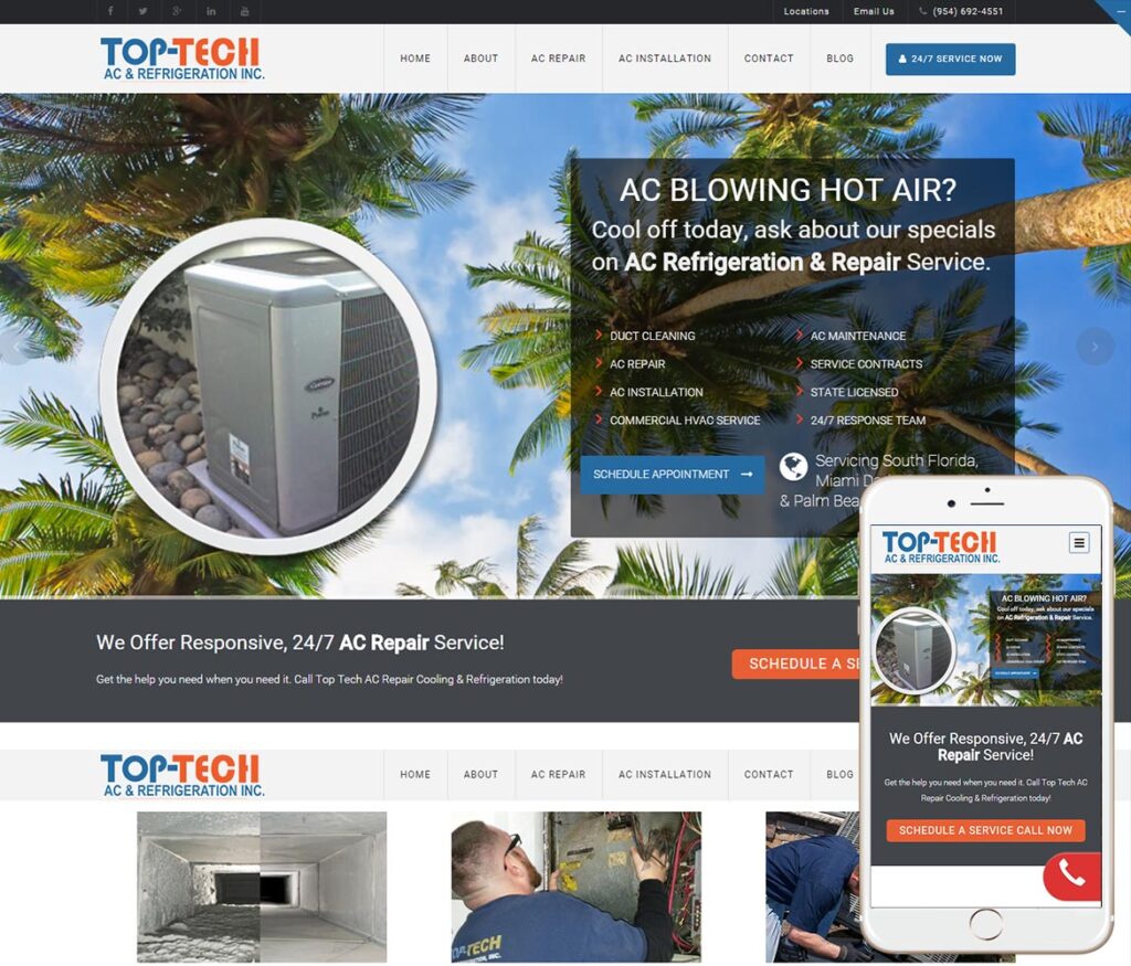 Air Conditioning Website Design