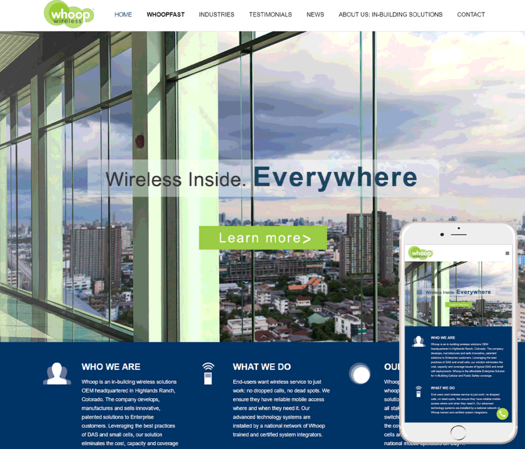 Telecommunications Website Design