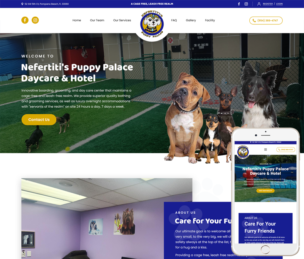 Dog Daycare Website Design