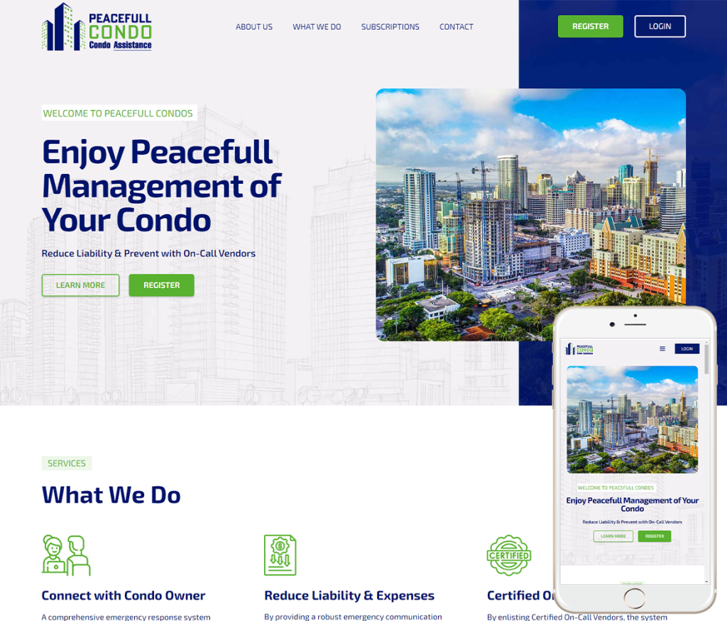 Custom Vendor Portal Website Design