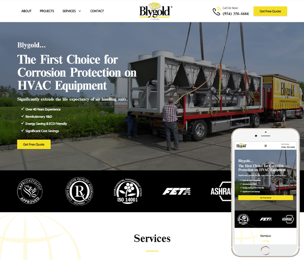 Commercial Chemical  Website Design