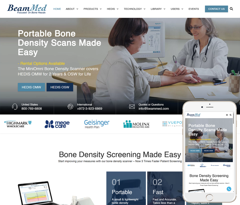Medical Devices Website Design
