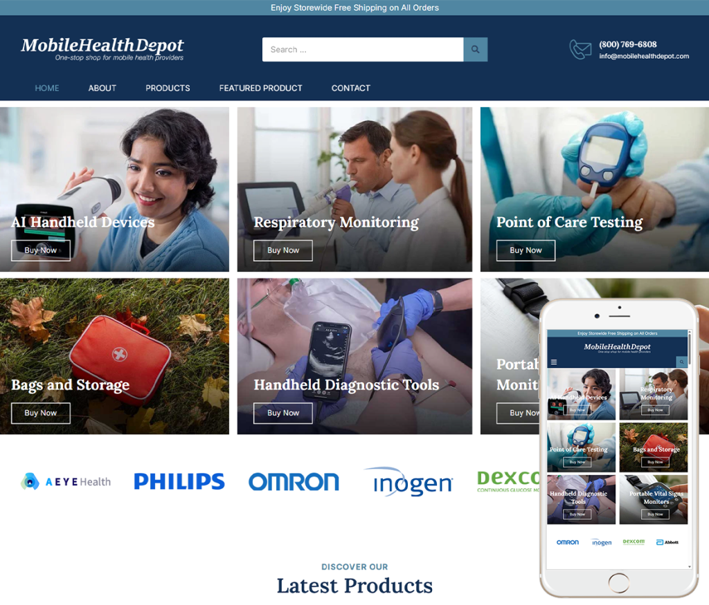 Medical Device Website Design