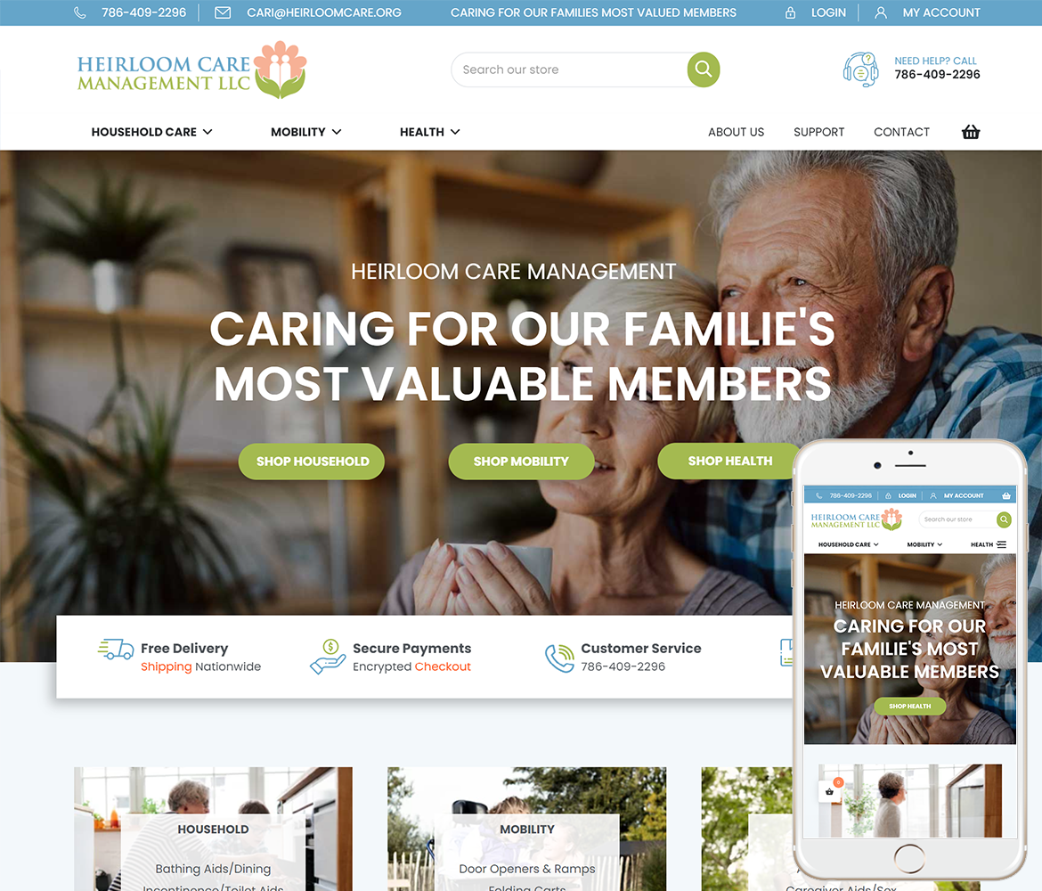 Health Care Website Design