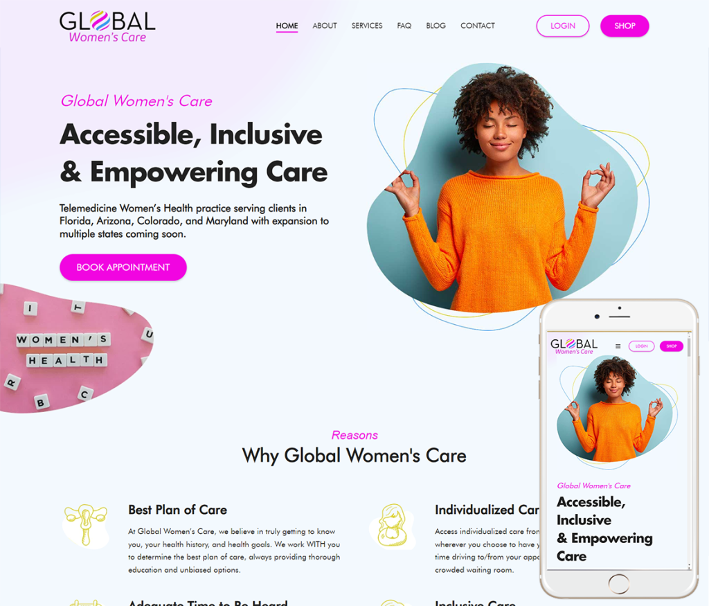 Health Care Website Design